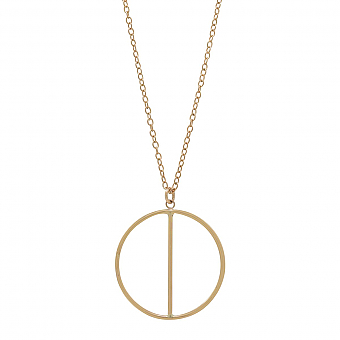 Gold Two Halves Necklace