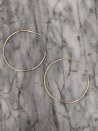 Large Gold Hoops (open in back)