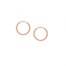 Extra Small Rose Gold Endless Hoops