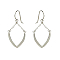 Silver Petal Earrings