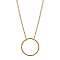 Gold Circle-Gold Chain Necklace