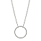 Silver Circle- Silver Chain Necklace